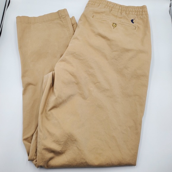 Polo Ralph Lauren Other - Polo Ralph Lauren Mens XL Stretch Classic Fit Tan Elastic Waist Chino Pants Flaw